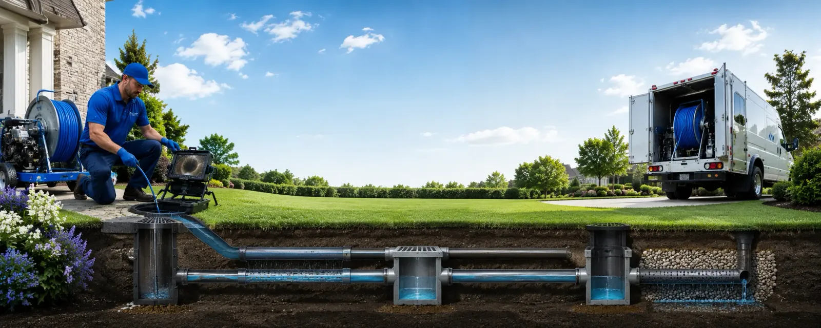 Outdoor drain cleaning information for Lorman, MS